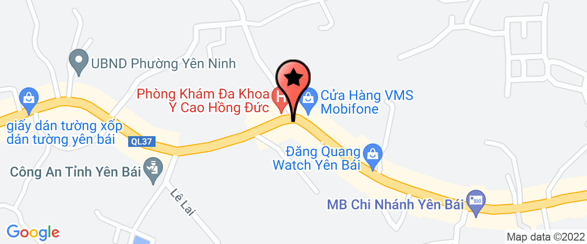 Map to Yen Bai Coal Compression Trading Company Limited