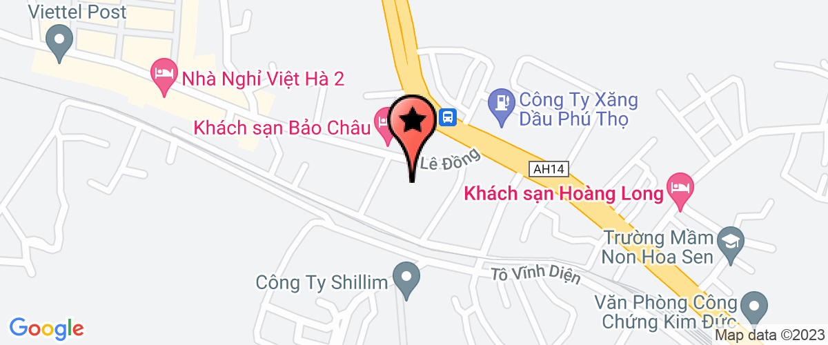 Map to Nam Cường Trading Company Limited