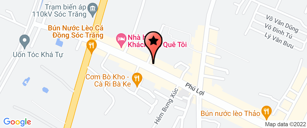 Map to Thuận Thành Phát Agricultural Trading Company Limited