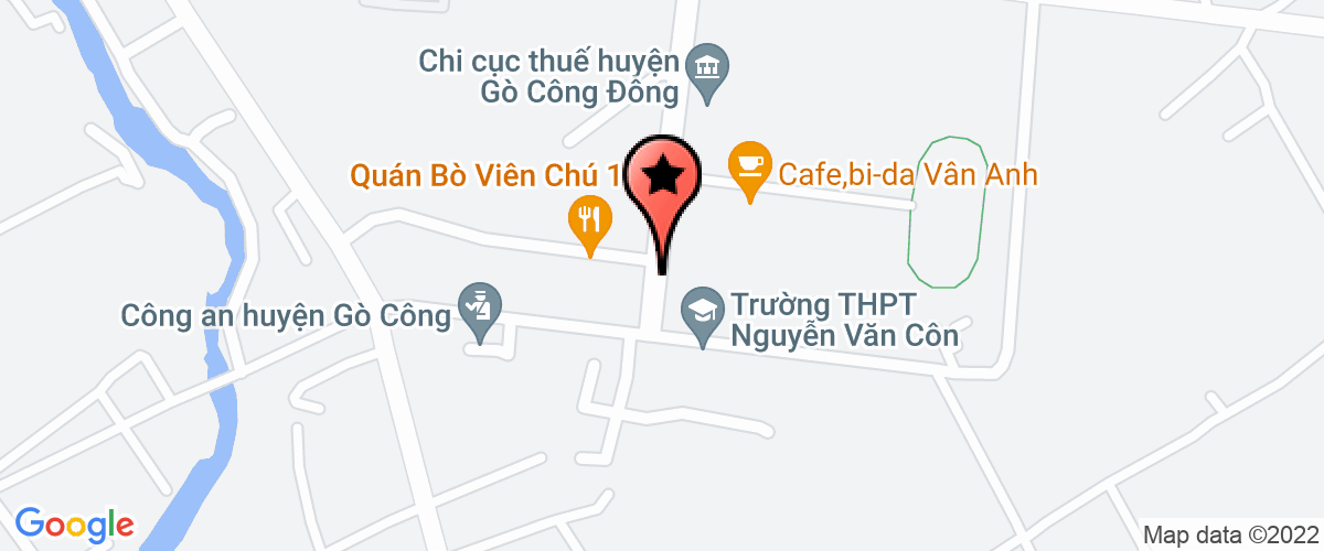 Bản đồ đến địa chỉ Toà án Nhân Dân Huyện Gò Công Đông