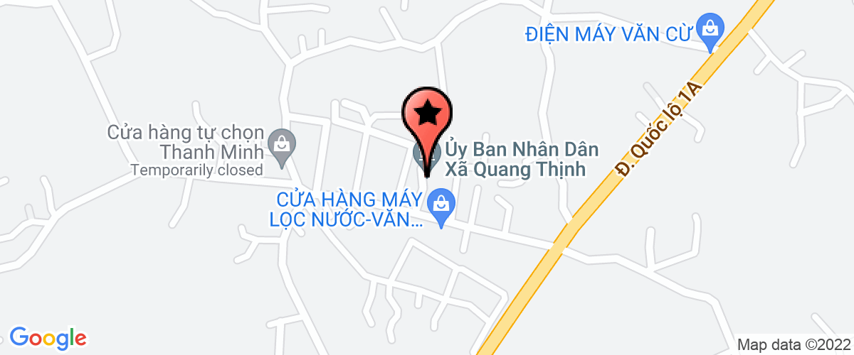 Bản đồ đến địa chỉ Hợp Tác Xã Quản Lý Tiêu Thụ Điện Năng Quang Thịnh