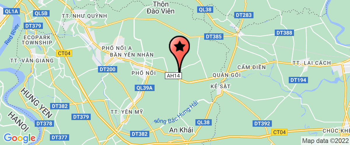 Bản đồ đến địa chỉ Công Ty TNHH Cung Ứng Lao Động Sao Việt Hưng Yên