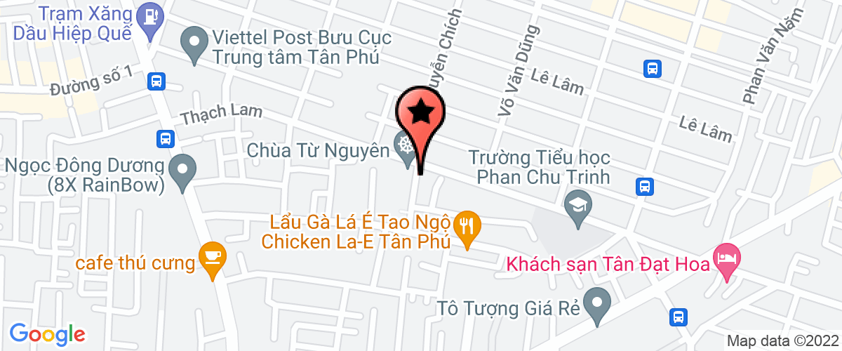 Map to Thanh Binh An Nhon Printing Company Limited