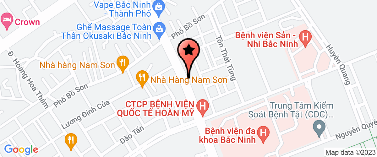 Bản đồ đến địa chỉ Công Ty TNHH Thương Mại Và Dịch Vụ Du Lịch Suối Hoa Bắc Ninh