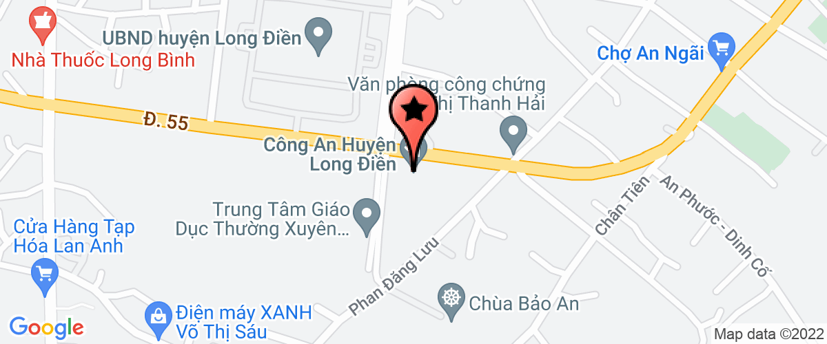 Map to Ngoc Minh Marine Seed Aquaculture Company Limited