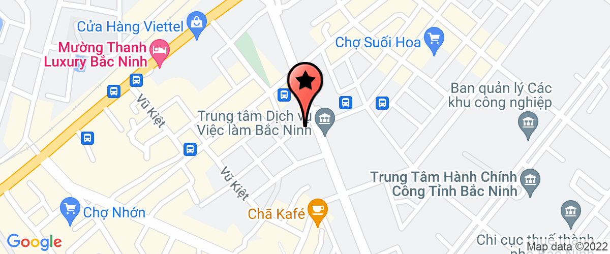 Bản đồ đến địa chỉ Công Ty TNHH Giặt Là Bắc Ninh