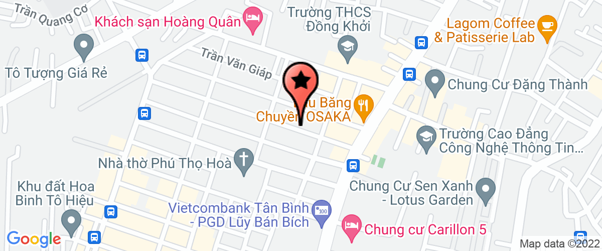 Map to Tran Vinh Duc Trading Production Company Limited