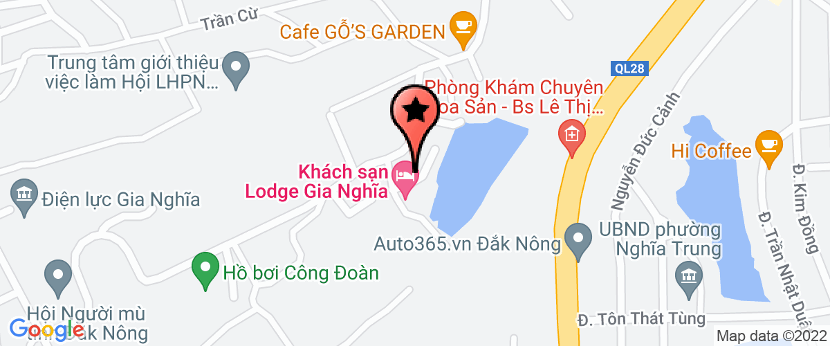 Map to Kien Thanh Concrete Joint Stock Company