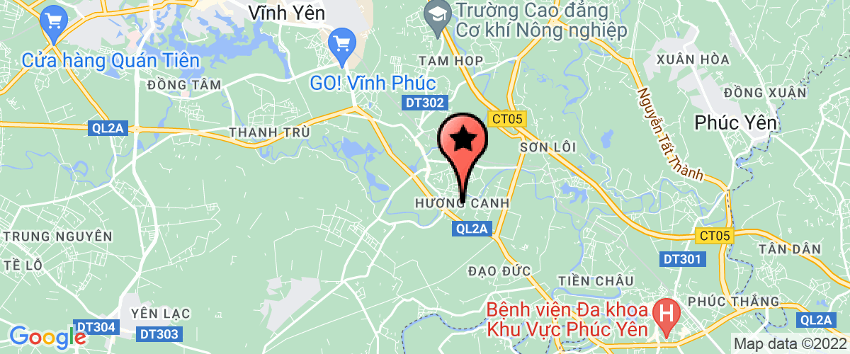 Bản đồ đến địa chỉ UBND huyện Bình Xuyên