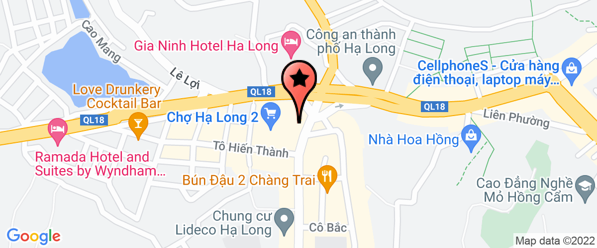 Map to Hoang Ha International Travel Company Limited