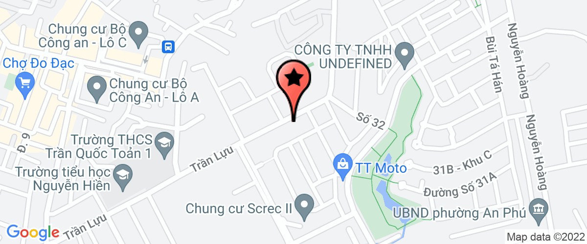 Map to Hai Dang Water Company Limited