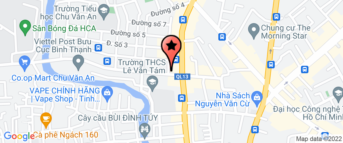 Map to Trang An Xanh Sai Gon Company Limited