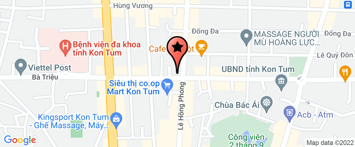 Bản đồ đến địa chỉ Công Ty TNHH Một Thành Viên Phú Hòa Gia Kon Tum