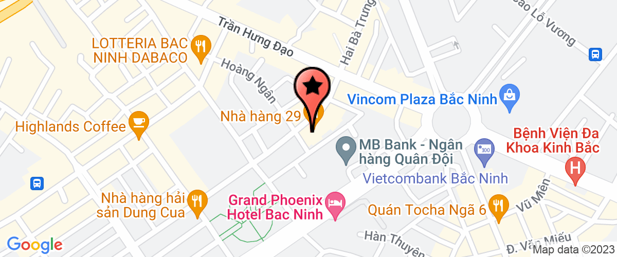 Map to Nam Cuong Clean Food Joint Stock Company