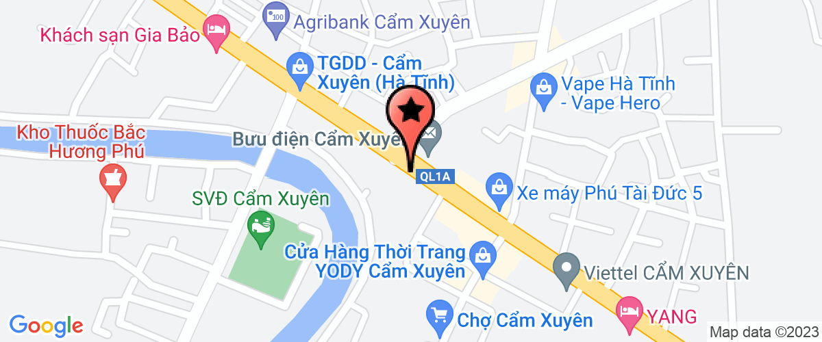 Map to Mien Trung Green Food Puclic Joint Stock Company