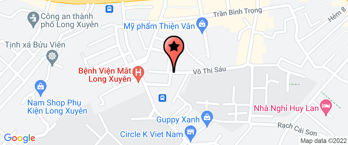 Map to Khang Thien An Joint Stock Company