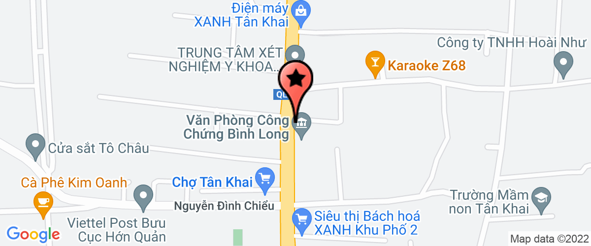 Bản đồ đến địa chỉ Công Ty TNHH Tkhq