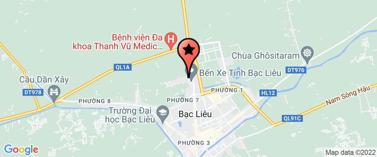 Map to Minh Trong Seafood Company
