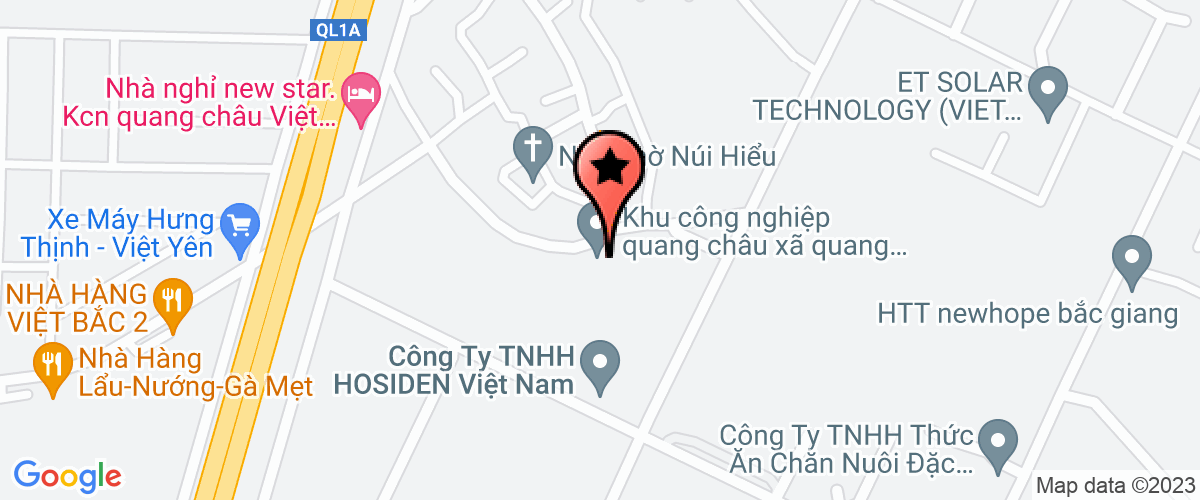 Bản đồ đến địa chỉ Công ty TNHH HOSIDEN Việt Nam ( Bắc Giang)