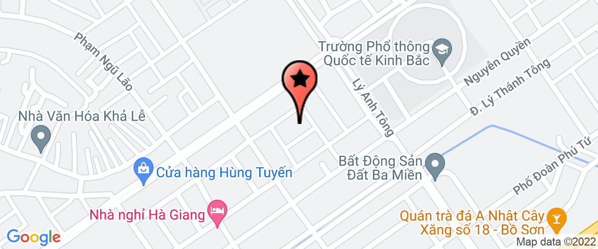 Map to Medlatec Bac Ninh Company Limited