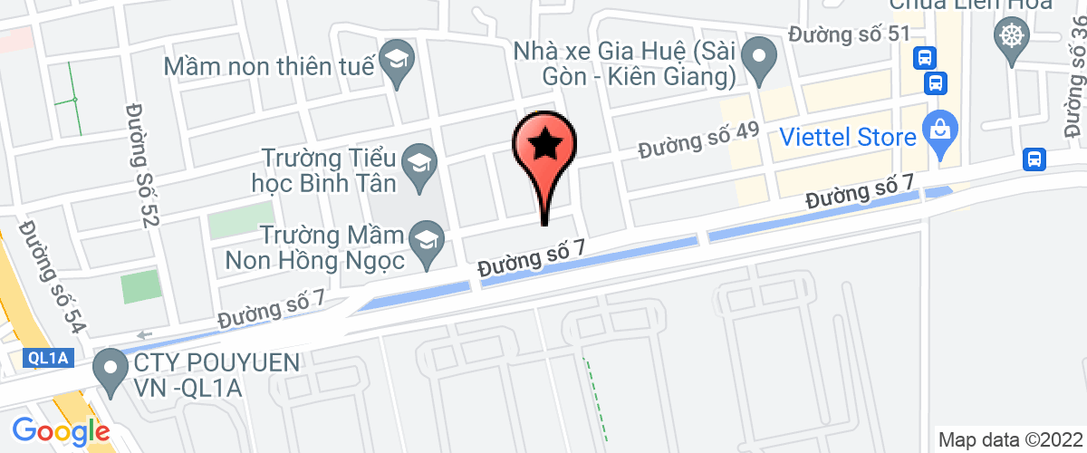 Map to Bao Thanh Quoc Te Transport Company Limited