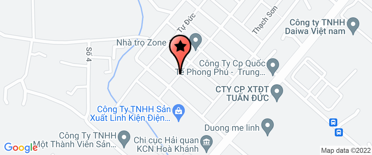 Map to Sung Wan Vina Company Limited
