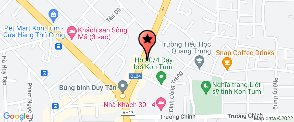 Bản đồ đến địa chỉ Công Ty TNHH MTV Vinh Quang Kon Tum