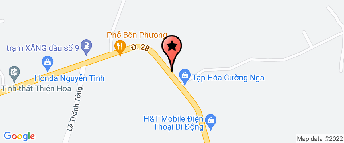 Bản đồ đến địa chỉ Công Ty TNHH Một Thành Viên Dũng Hương Coffee