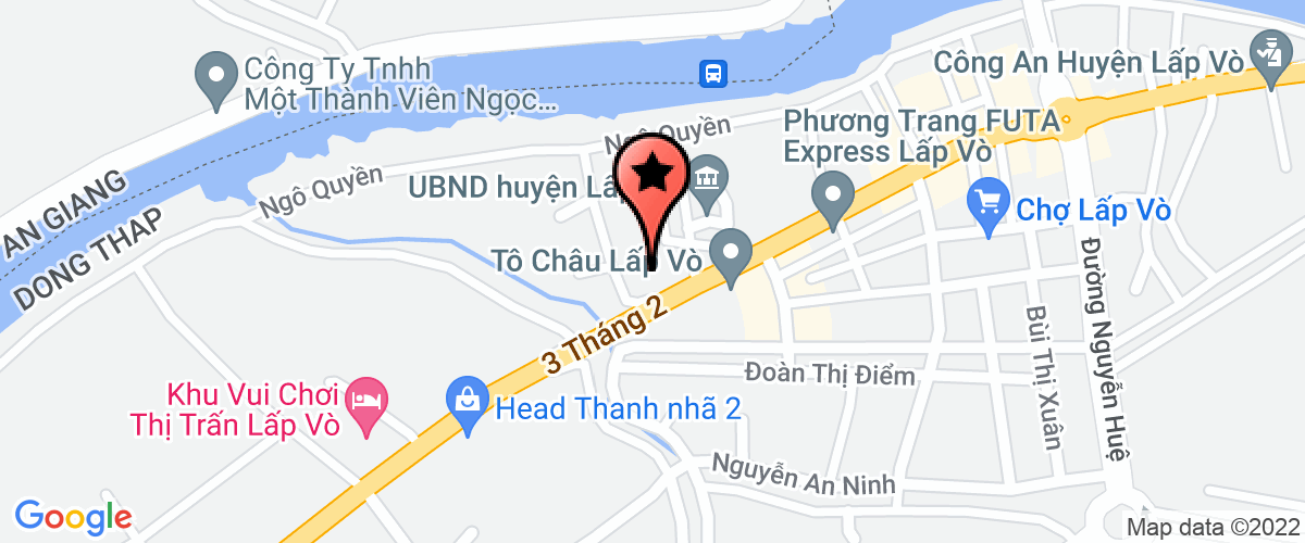 Map to Hoang Vinh Dong Thap Investment and Construction Company Limited