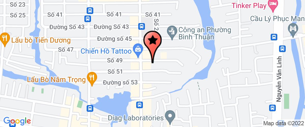 Map to Fukuda Viet Nam Company Limited