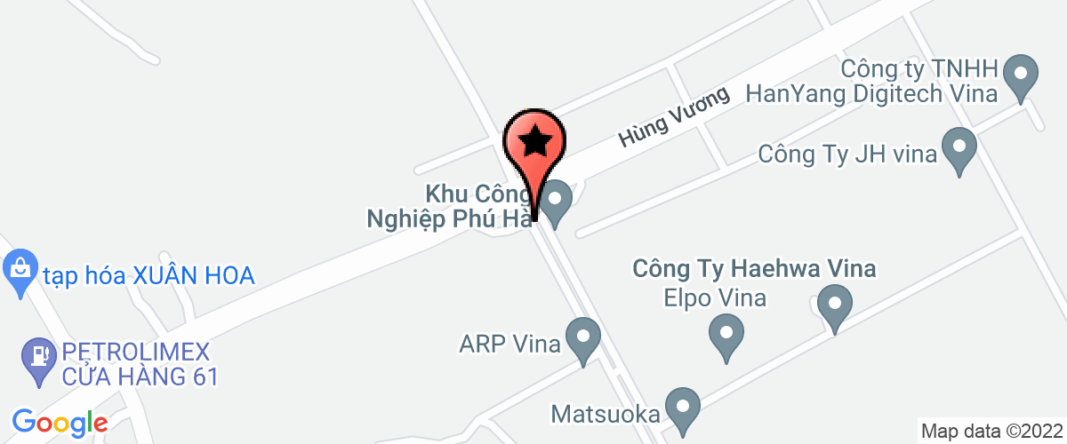 Map to Phu Tho Matsuoka Company Limited