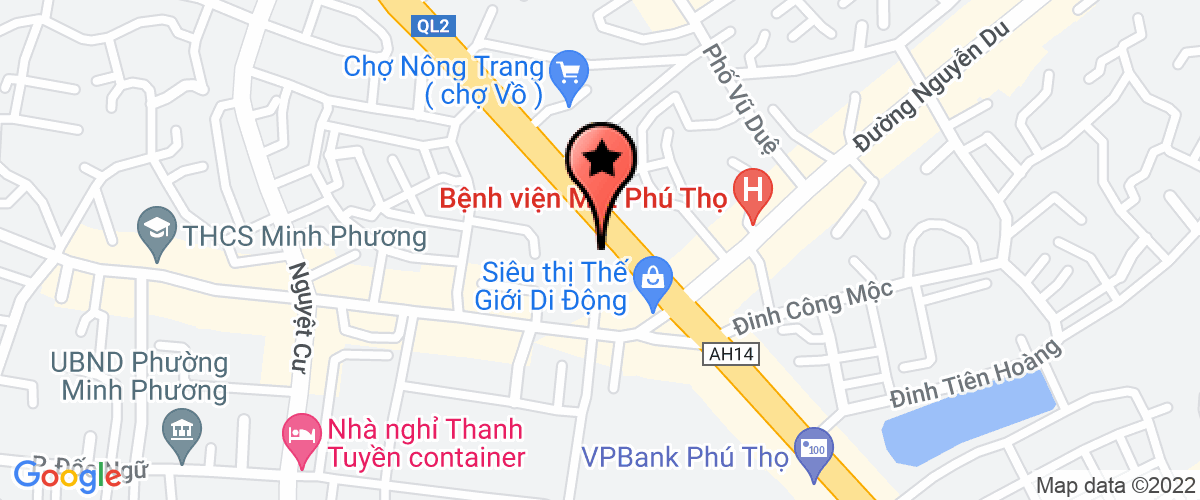 Bản đồ đến địa chỉ Công Ty TNHH Cường Anh Phú Thọ