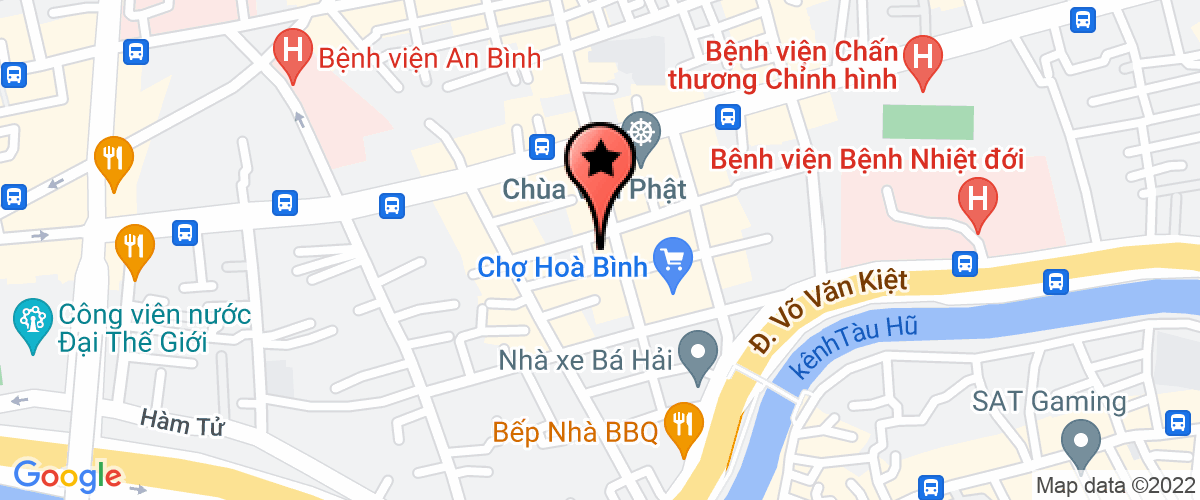 Map to Thien Hoa Trading and Service Company Limited