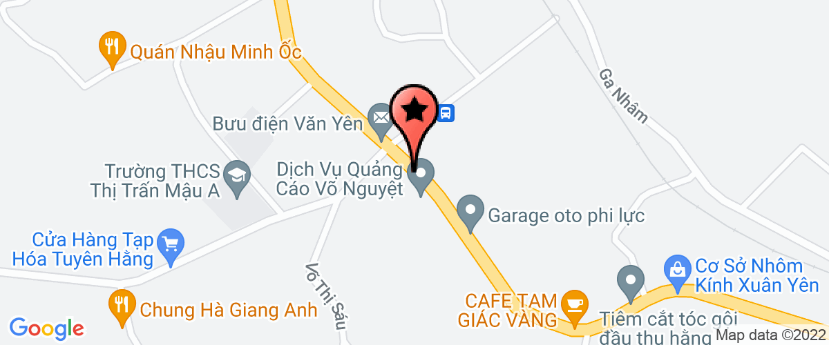 Bản đồ đến địa chỉ Công Ty TNHH Việt Nga Văn Yên