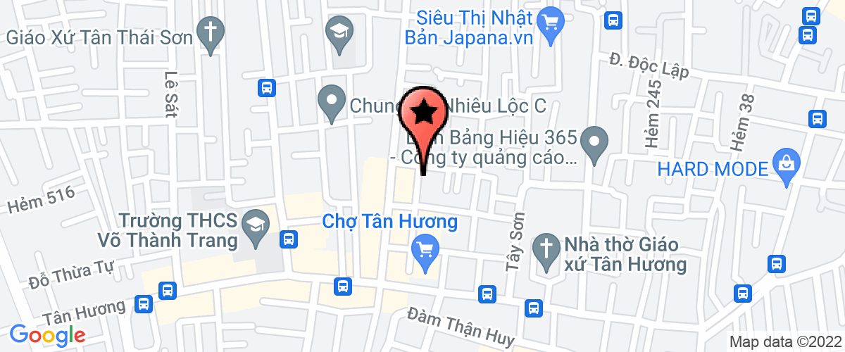 Bản đồ đến địa chỉ Công Ty Trách Nhiệm Hữu Hạn Thực Phẩm Thiên Nhiên Việt Á