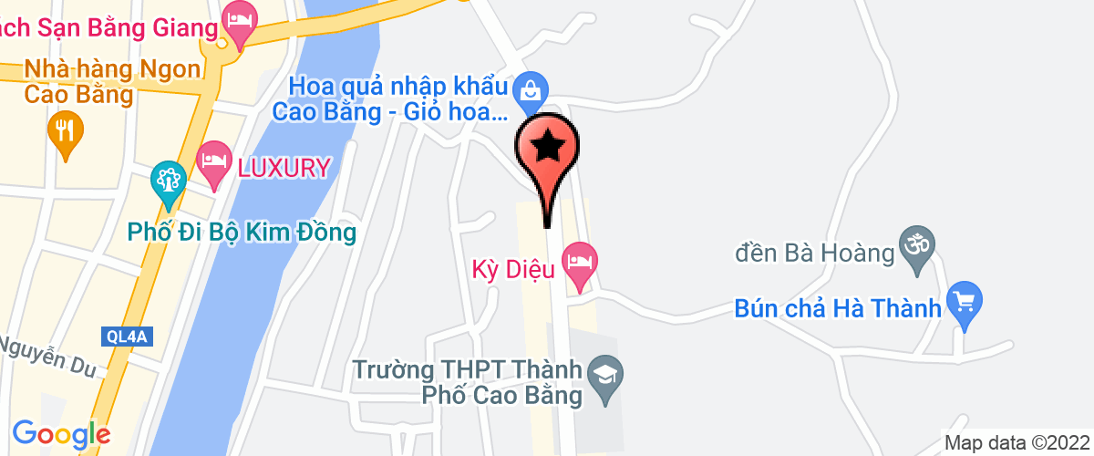 Map to Cao Bang Energy Joint Stock Company