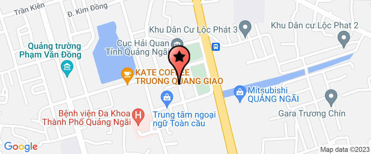 Map to Thien Long Viet Construction Limited Company