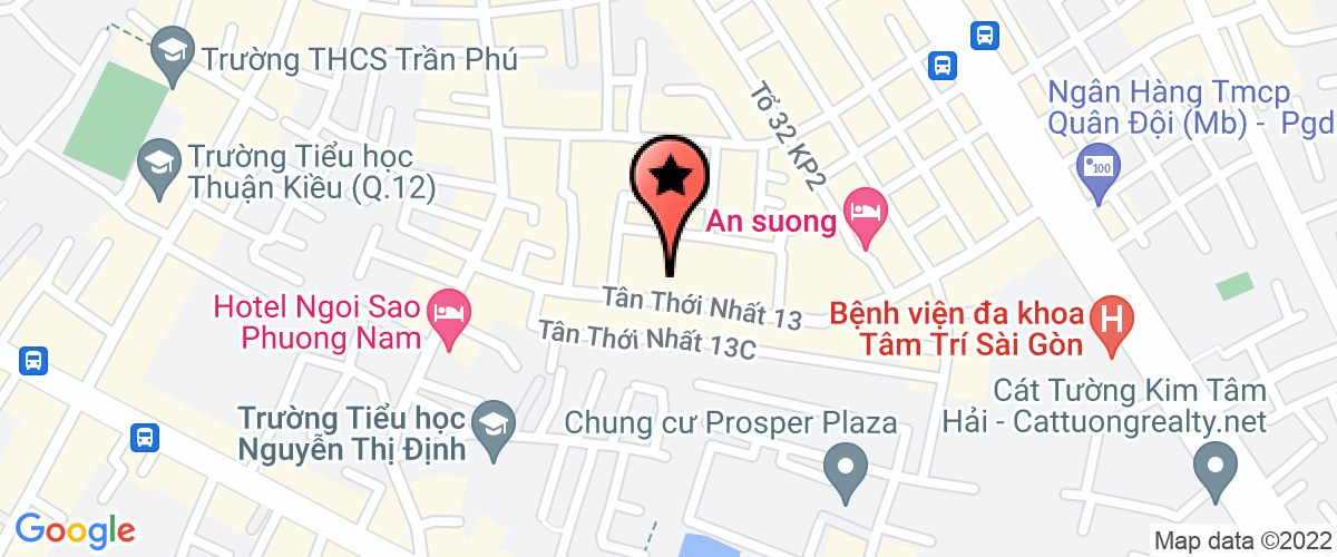Bản đồ đến địa chỉ Công Ty Trách Nhiệm Hữu Hạn Thương Mại Dịch Vụ Trường Thanh Vina
