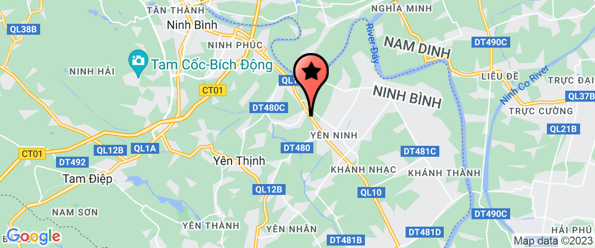 Map to Afdex Ninh Binh Link Supply and Demand Agriculture Foodstuff Joint Stock Company