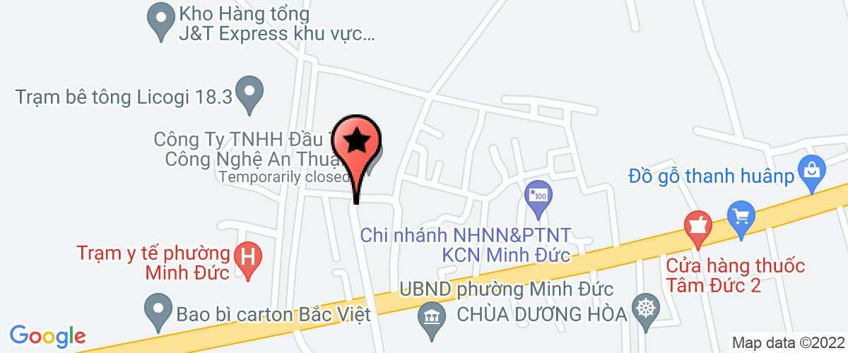 Bản đồ đến địa chỉ Công ty TNHH xây dựng thương mại Toán Hùng