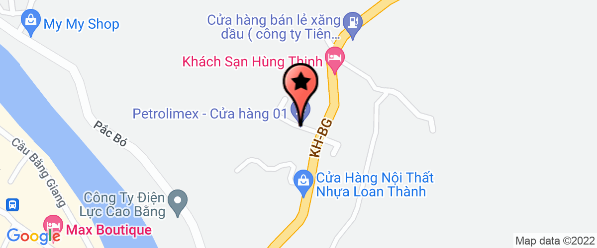 Bản đồ đến địa chỉ Công Ty Xăng Dầu Cao Bằng