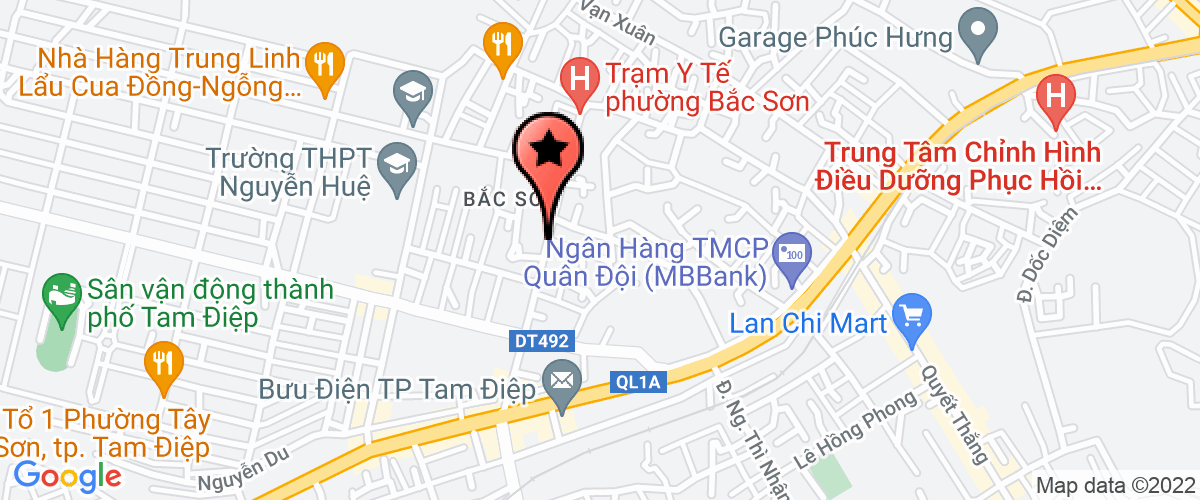 Map to Minh Quang Trade and Advertising Company Limited