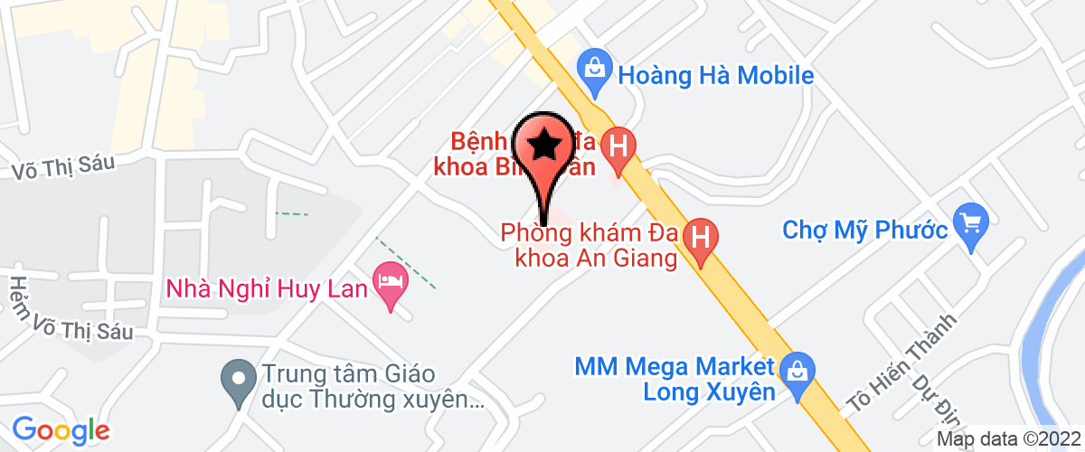 Bản đồ đến địa chỉ Bệnh viện Đa khoa TP Long Xuyên