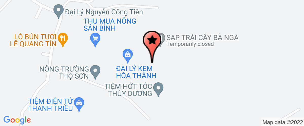 Map to Hoang Son I Joint Stock Company