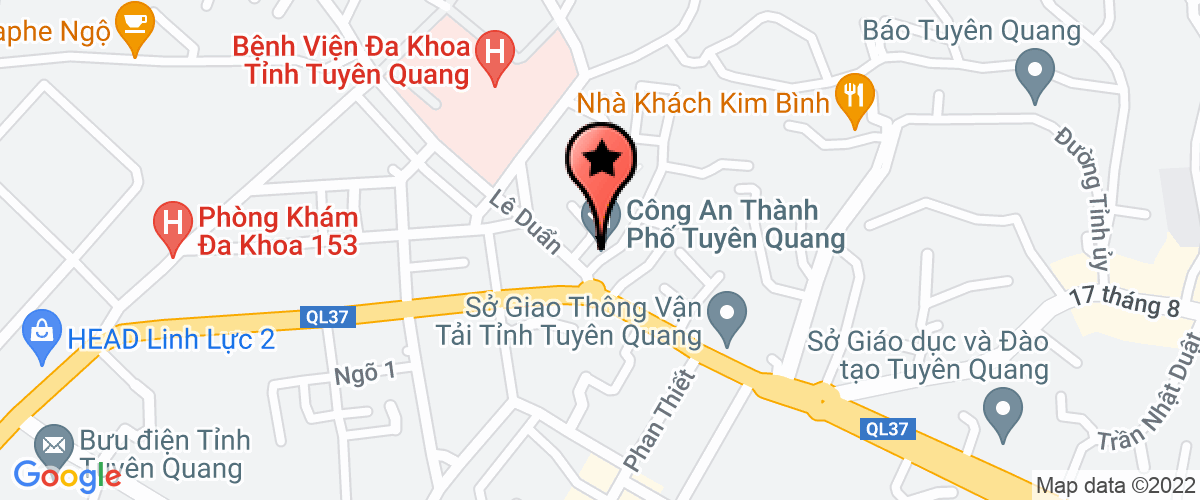 Bản đồ đến địa chỉ Công Ty Trách Nhiệm Hữu Hạn Thiên Sơn Tuyên Quang