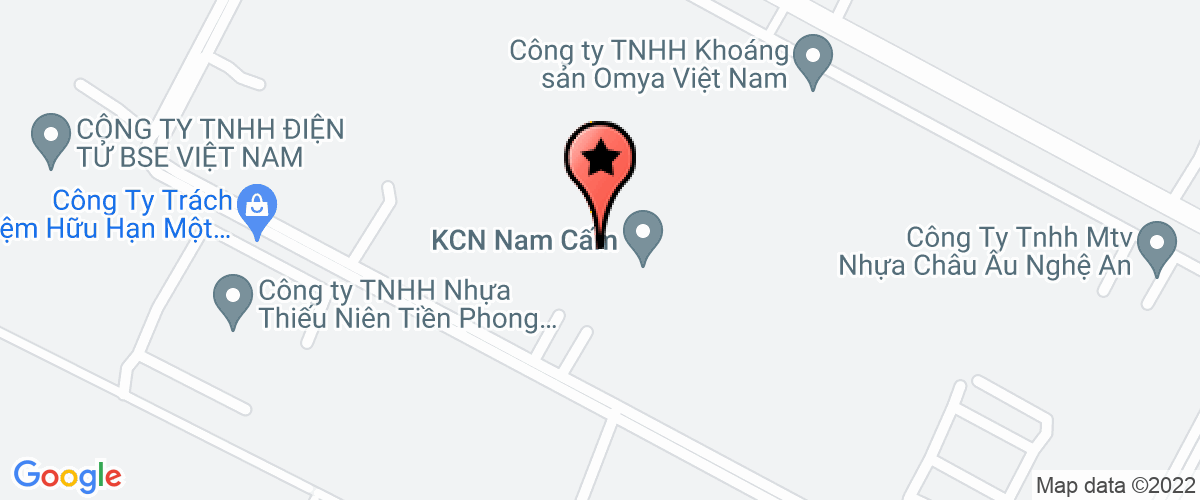 Map to Nghe An European Plastic One Member Limited Liability Company
