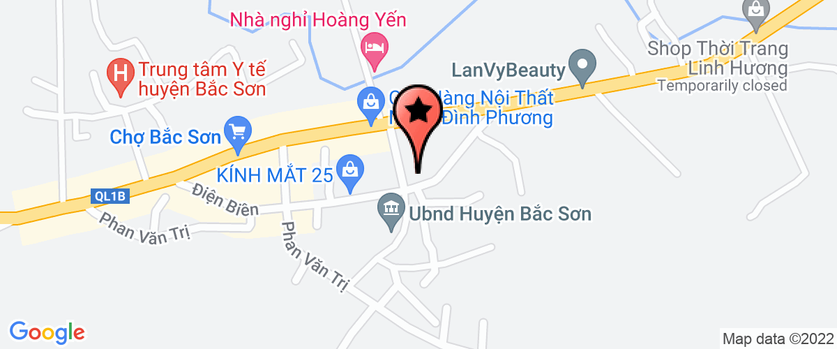 Bản đồ đến địa chỉ Phòng Nội vụ Huyện Bắc Sơn