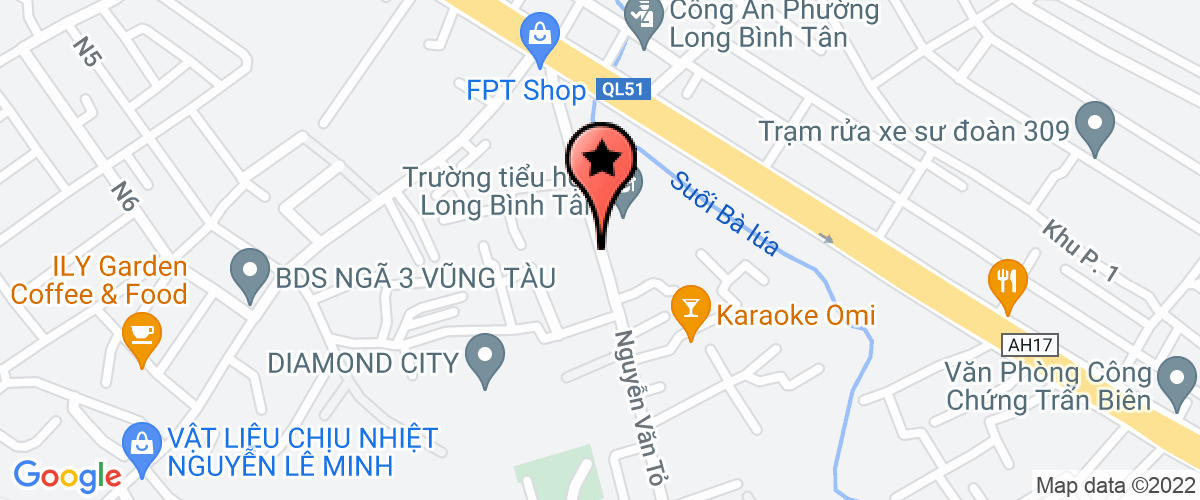 Bản đồ đến địa chỉ Công Ty TNHH Suất Ăn Công Nghiệp Thiên Hương