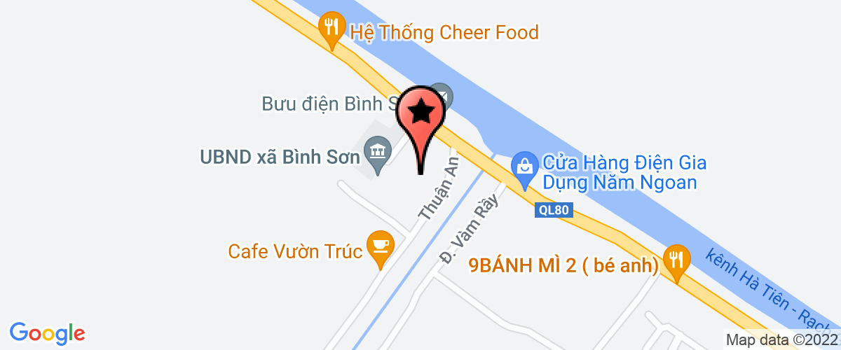 Bản đồ đến địa chỉ Công Ty Trách Nhiệm Hữu Hạn Lê Minh Nông