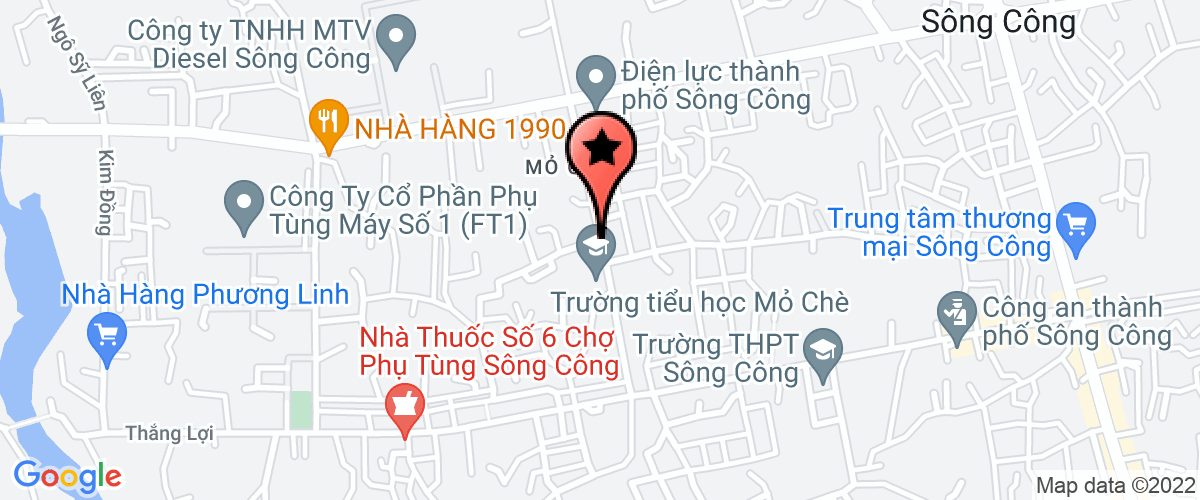Bản đồ đến địa chỉ Công Ty TNHH Trần Vinh Sông Công